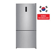 Front view of 588L LG Bottom Freezer, Multi Air Flow GTF569PSAM